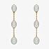 9ct Yellow Gold Freshwater Pearl Tier Dropper Earrings GE2388W