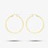 9ct Yellow Gold 30mm Rectangular-Tube Hoop Earrings 1.53.2249