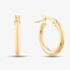 9ct Yellow Gold 14mm Tube Hoop Earrings E550