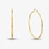 9ct Yellow Gold Large Round Hoop Earrings UER107Y