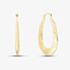 9ct Yellow Gold Large Patterned Creoles Hoop Earrings UER101Y