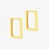 9ct Yellow Gold 13.5mm Rectangular Hoop Earrings 1.53.0014