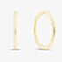 9ct Yellow Gold 14mm Twist Endless Hoop Earrings 1.51.3198