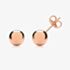 Fashionista Gold 9ct Rose Gold 6mm Ball Stud Earrings ES204R