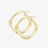 Gold Classic 9ct Yellow Gold Flat Tube Hoop Earrings 120525147565