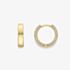 Gold Impression 9ct Yellow Gold Cubic Zirconia Huggie Hoop Earrings 120525147605
