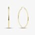 9ct Yellow Gold 40mm Thin Tube Hoop Earrings E-SLRT-235-9Y