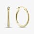 9ct Yellow Gold 20mm Thin Tube Hoop Earrings E-SLRT-215-9Y