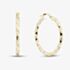 9ct Yellow Gold Twisted 25mm Hoop Earrings OR43325