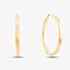 9ct Yellow Gold Rectangular Tube Hoop Earrings 1.53.3719
