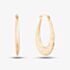 9ct Yellow Gold Patterned Oval Creole Earrings 1.53.7409
