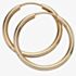 9ct Yellow Gold 25mm Sleeper Hoop Earrings GE2215