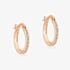 9ct Rose Gold Cubic Zirconia Hoop Earrings 5.58.8369