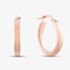9ct Rose Gold Plain Flat 15mm Hoop Earrings 5.51.0899