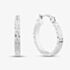 9ct White Gold Diamond Cut Hoop Earrings 5.51.1569