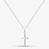 Silver Small Plain Cross and Chain SCS20