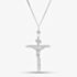 Sterling Silver Large Crucifix Necklace 8.64.2183