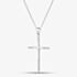 Fashionista Silver Silver & Crystal Cross Pendant 18482 N2326