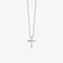 Fashionista Silver Sterling Silver Dainty Cross Slider Pendant N4784