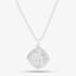 Sterling Silver St Christopher Square Necklace P30-8020-SC1318