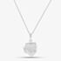 Sterling Silver Plain Heart Locket Necklace P3530 N2326