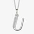 Sterling Silver Cubic Zirconia Initial 