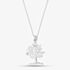 Sterling Silver Cubic Zirconia Tree Necklace 8.68.4622
