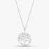 Sterling Silver Cubic Zirconia Tree of Life Necklace 8.68.4619
