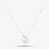 Sterling Silver Cubic Zirconia Crown Pendant N611057