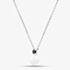 Fashionista Silver Sterling Silver Freshwater Pearl & Black Cubic Zirconia Pendant AP13973BKZ-WFM/R
