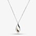 Fashionista Silver Sterling Silver Cubic Zirconia Twist Teardrop Pendant AP16444Z/RG