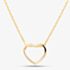 Yellow Gold Tone Plated Sterling Silver Open Heart Pendant AP16992/G