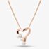 Fashionista Gold Rose Gold Tone Plated Sterling Silver Freshwater Pearl Heart Pendant 05S2AZP634607