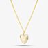 Yellow Gold Tone Plated Sterling Silver Heart Pendant 05S2AVP541808