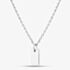 Fashionista Silver Sterling Silver Engravable Rectangle Pendant 05S2AVP545804
