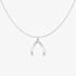 Fashionista Silver Sterling Silver Wishbone Pendant P5654 N2326