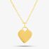 Engravables- Gold-plated Plain Heart Pendant P-29027-5/G