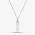 Engravables- Silver Plain Thin Bar Pendant P-3470#0