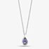 Silver Amethyst Pendant and Chain GK-P146M