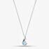 Silver Blue Topaz Necklace GK-P146T
