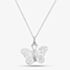 Silver Filigree Butterfly Pendant 8-63-0929