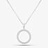 Silver Open Circle Loose Pendant P4344C N2323