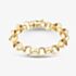Sterling Silver Gold Tone 23cm Patterned Belcher Chain Bracelet S1076Y-09