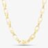 Silver Gold Plated 22 Inch Patterned Tulip Chain S1091Y-22