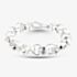 Silver Patterned Belcher Chain Bracelet S1072-09
