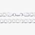Fashionista Silver Sterling Silver 8 Inch Curb Chain Bracelet S1025-08