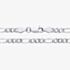 Fashionista Silver Sterling Silver 22 Inch Diamond Cut Figaro Chain S1057-22