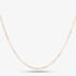 Sterling Silver Rose Gold Plated 18 Inch Trace Chain CA4DC040/0.45