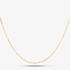 Gold Plated 20 Inch Trace Chain CA4DC040/0.50 GP