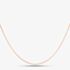 Sterling Silver Rose Gold Plated 18 Inch Flat Curb Chain CU2DC035/0.45